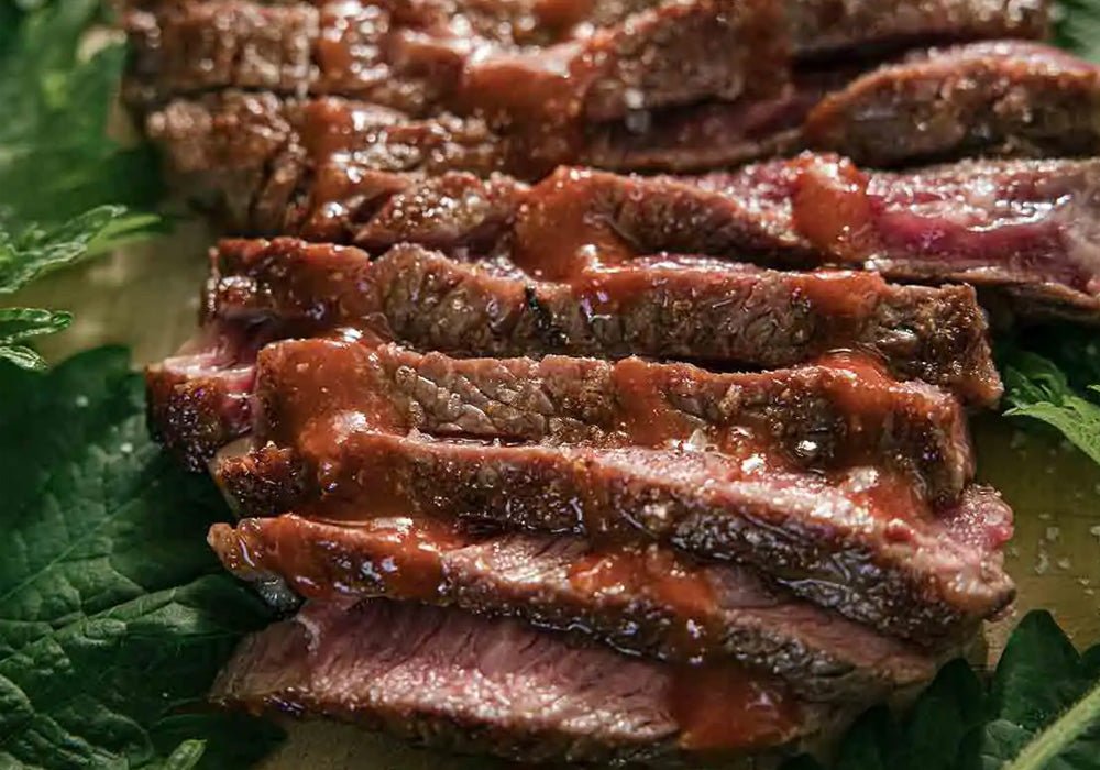 Ribeye met Koreaanse mop saus en shiso - Beef Boutique