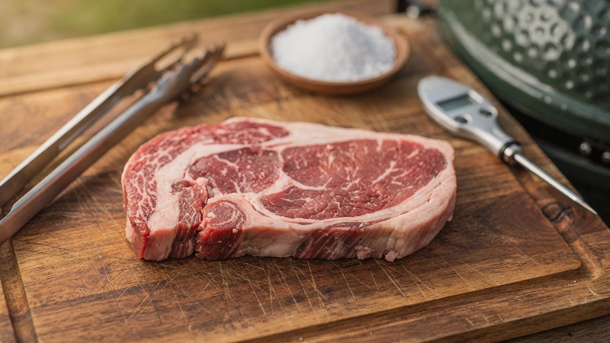 Ribeye kamado temperatuur: zo stuur ik op garing - Beef Boutique
