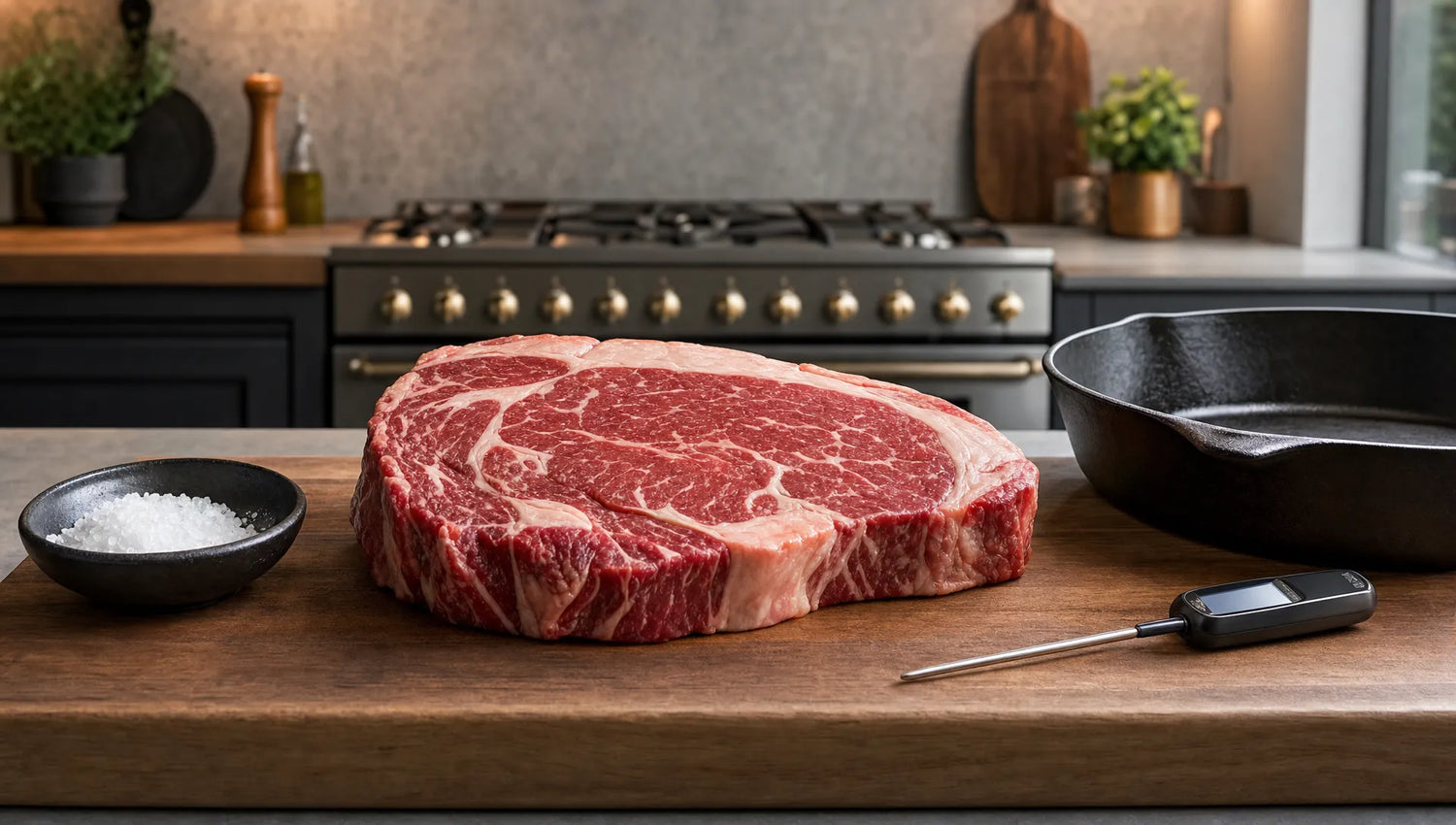 Rib eye steak bereiden op BBQ of in de pan - Beef Boutique