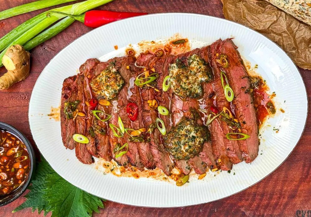 Flank Steak met Shiso-sjalottenboter - Beef Boutique