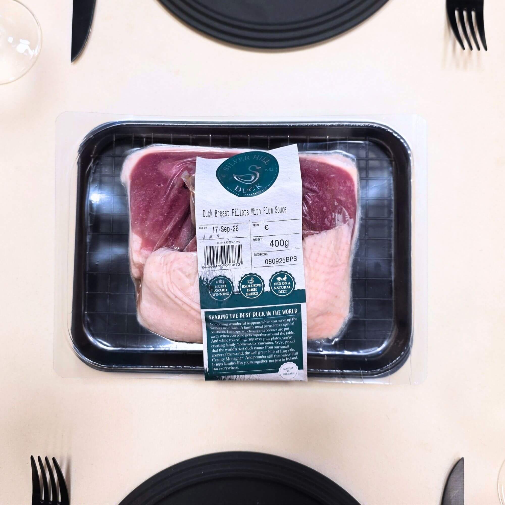 Silver Hill Duck Eendenborstfilets met Pruimensaus - Beef Boutique